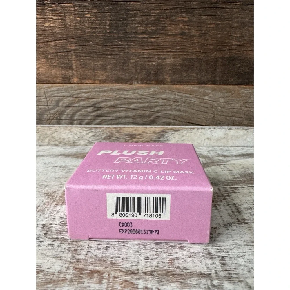 I Dew Care Plush Party Buttery Vitamin C Lip Mask 0.42 oz / 12g | NIB MSRP = $18